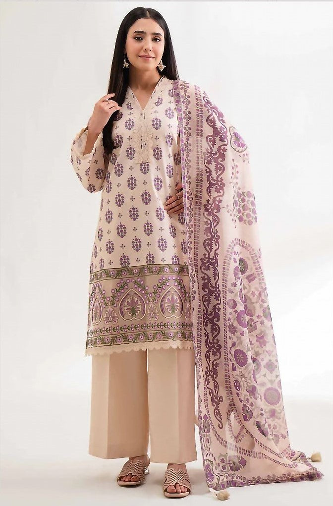 Nishat Winter Collection Printed Vintax Peach 2025
