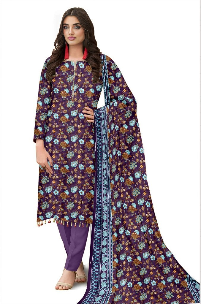 Nishat Winter Collection Printed Vintax Peach 2025